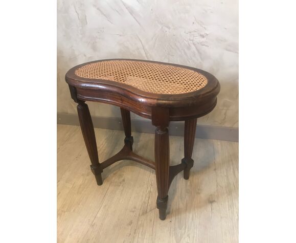 Tabouret de piano avec cannage