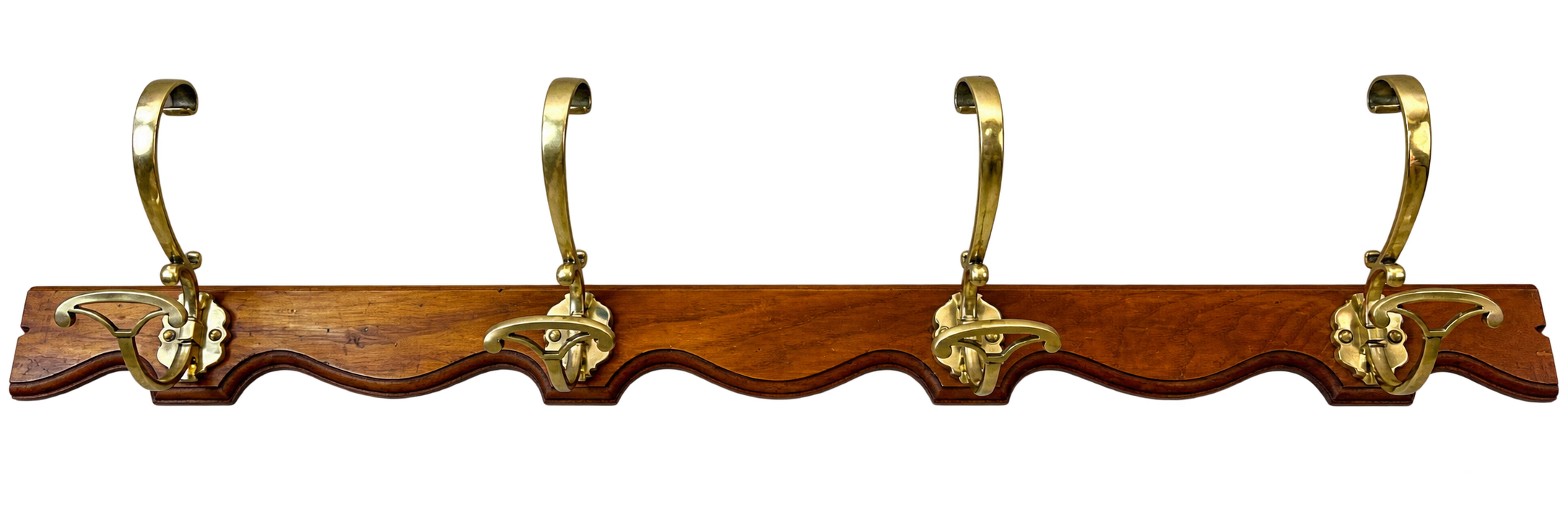 Antique Brass Hook Wall Rack